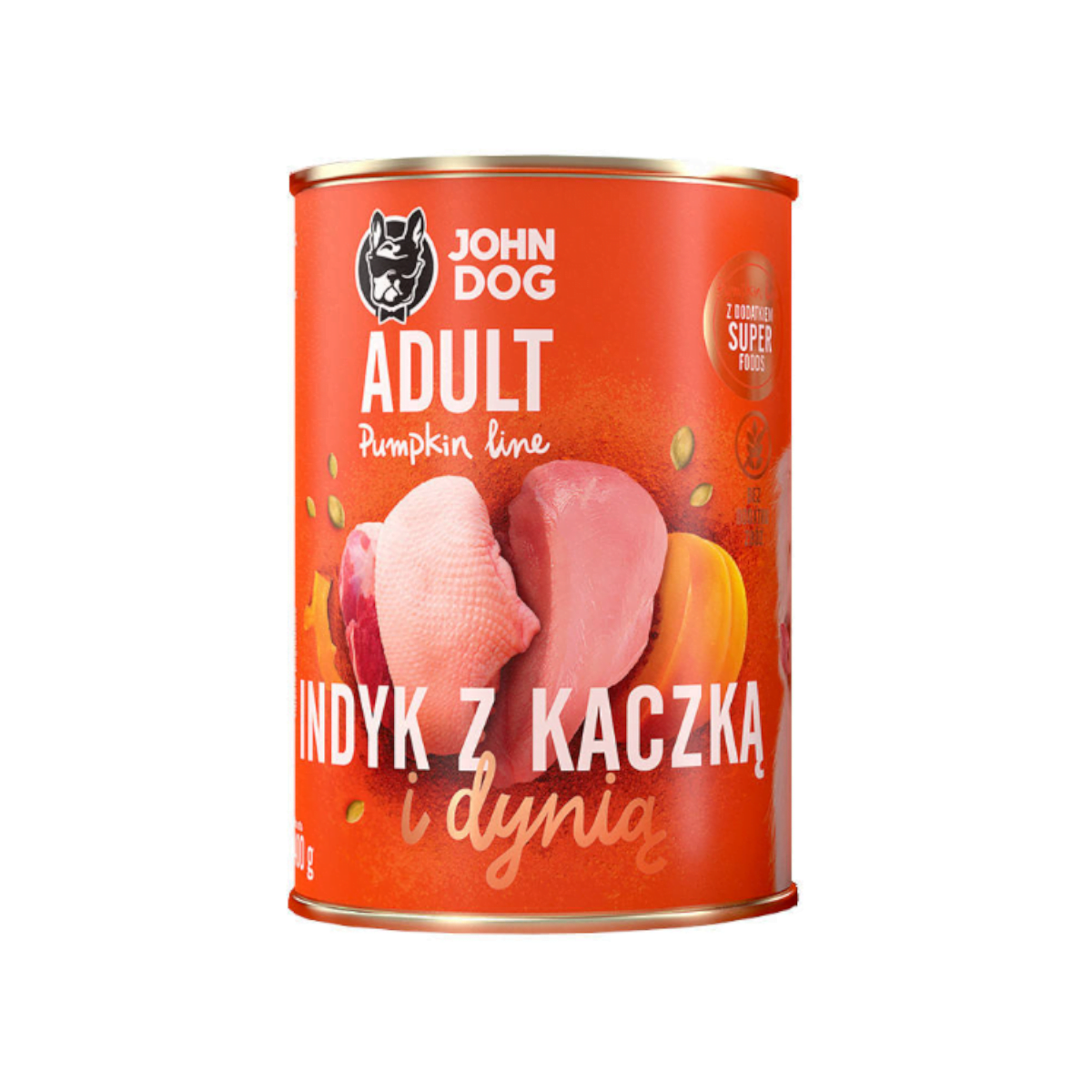 John Dog PUMPKIN LINE Indyk z Kaczką i dynią 400g