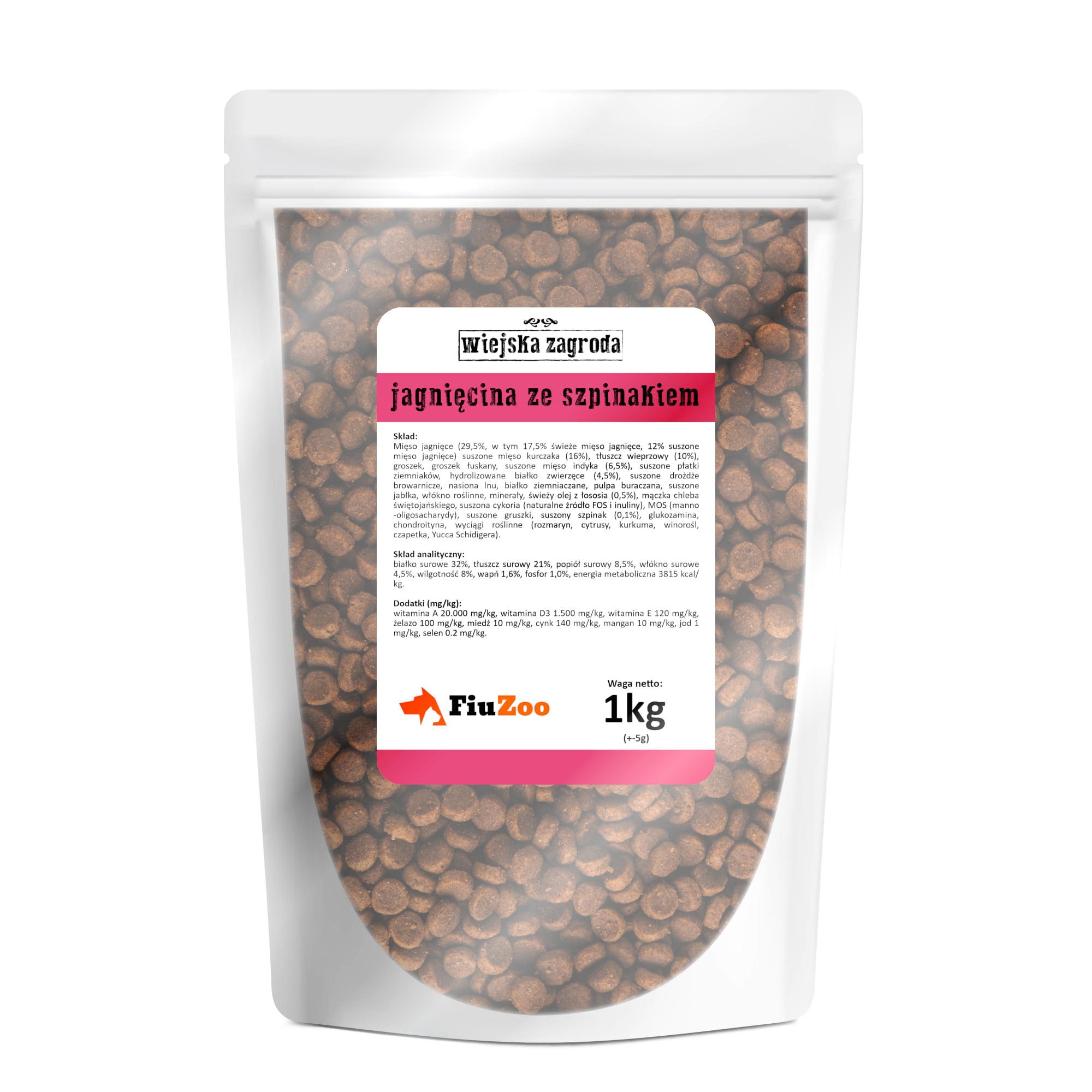 Wiejska Zagroda Jagnięcina Ze SZPINAKIEM 1kg NA WAGĘ Dla Szczeniąt