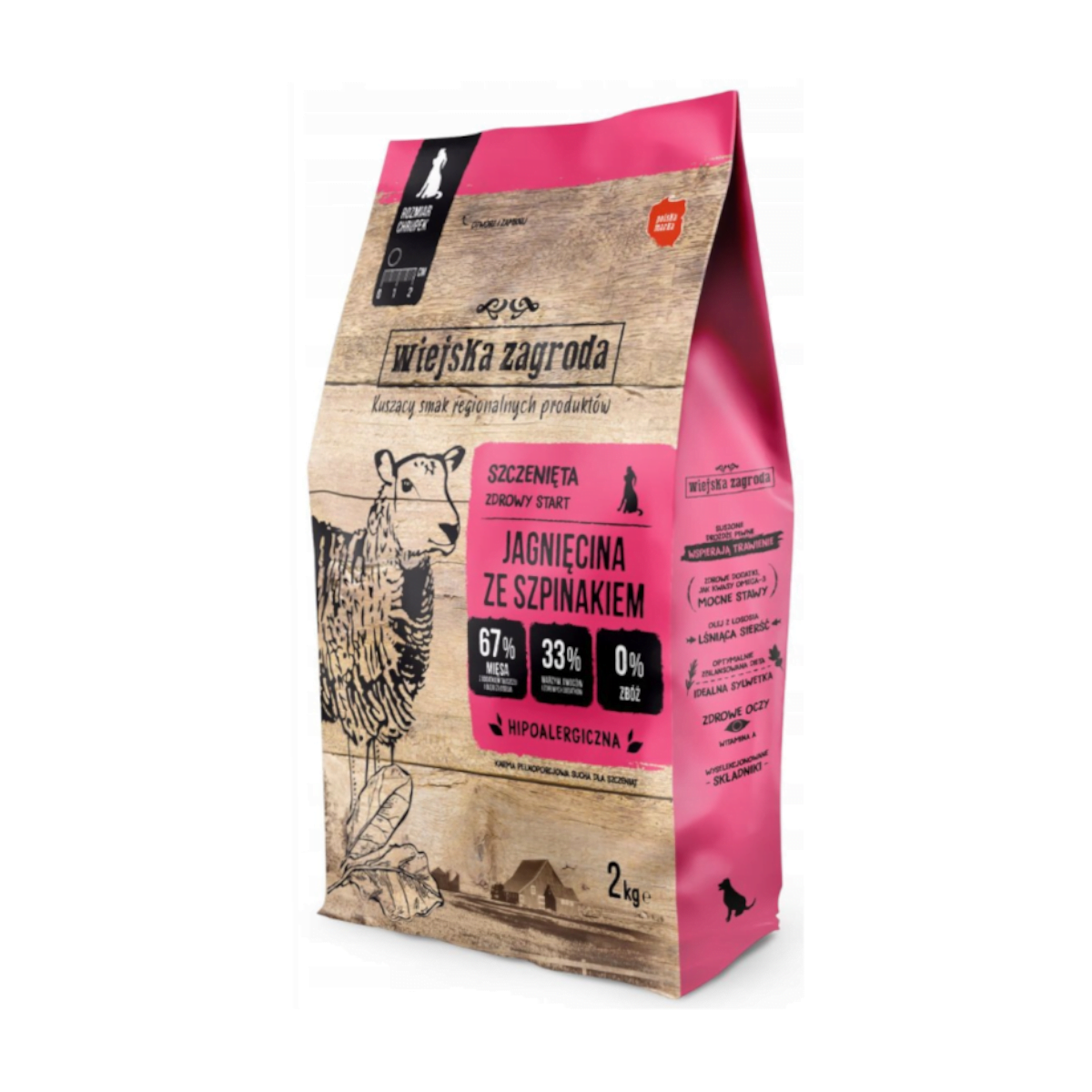 jag szpi 2kg Wiejska Zagroda Jagnięcina ze Szpinakiem 2kg