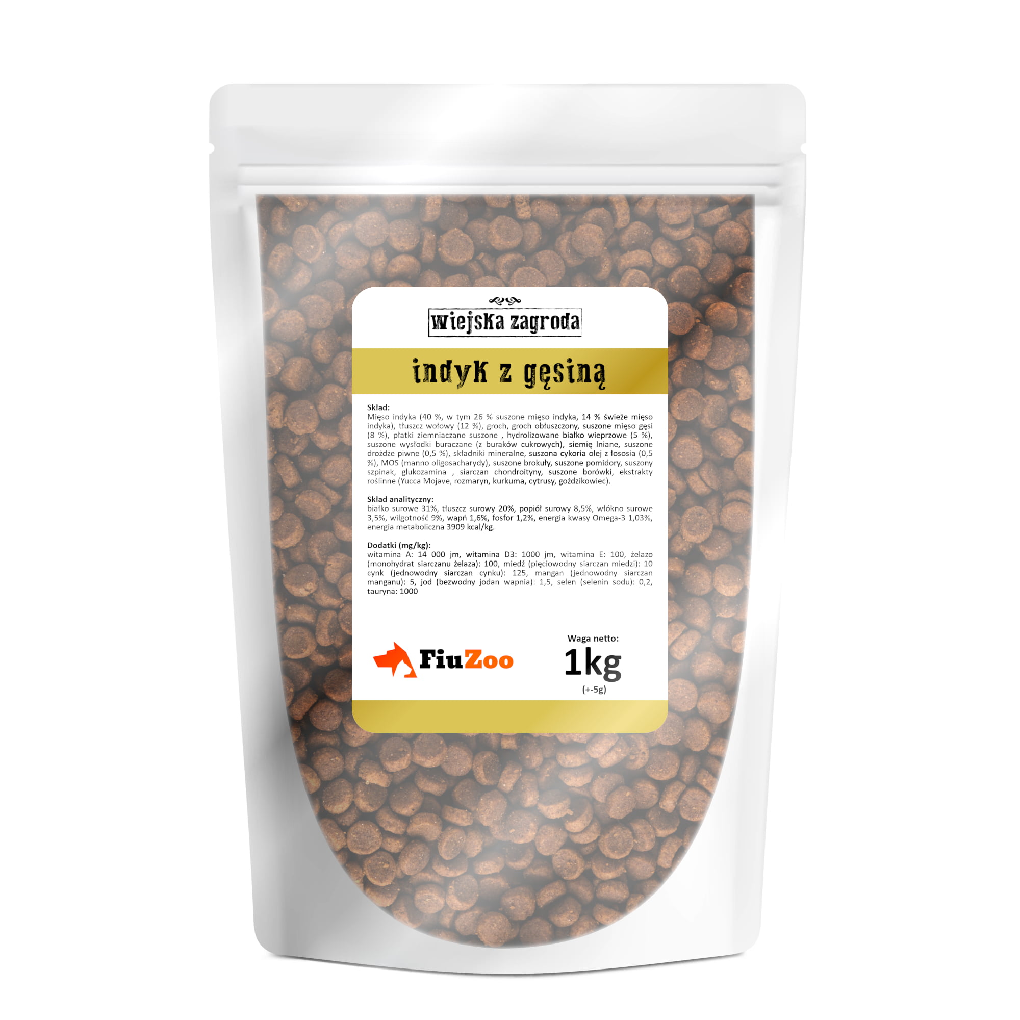 ind gęś 1kg Wiejska Zagroda INDYK Z GĘSIĄ 1kg NA WAGĘ