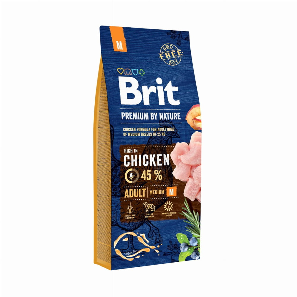 BRIT Premium by Nature Adult Chicken Medium 15kg M