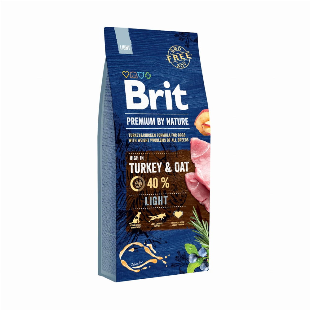 BRIT Premium by Nature Adult Turkey & Oat Light 15kg
