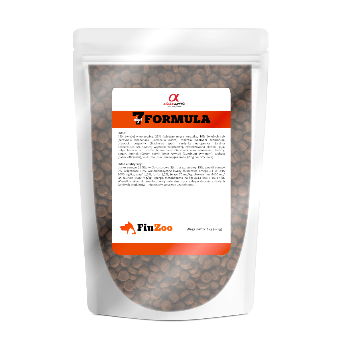 Alpha Spirit 7 Days dla psów z alergią 1kg NA WAGĘ