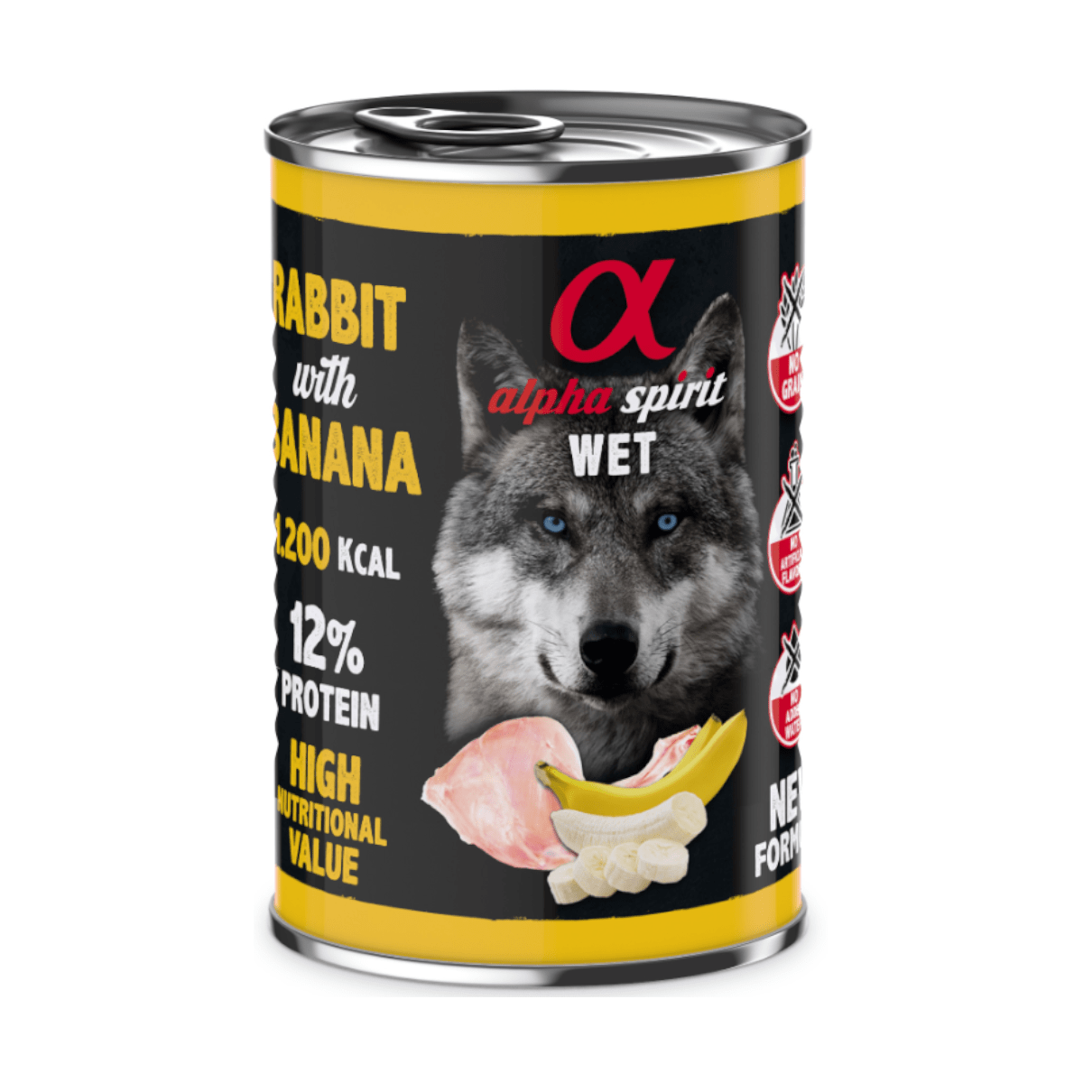 król ban 400g Alpha Spirit Królik z Bananem 400g dla Psa